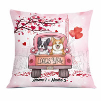 Personalized Dog Valentine Pillow JR66 26O23 thumb 1