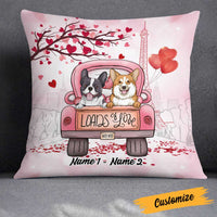 Personalized Dog Valentine Pillow JR66 26O23 thumb 1