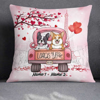 Personalized Dog Valentine Pillow JR66 26O23 thumb 1