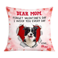 Personalized Dog Valentine Dog Mom Photo Pillow JR61 85O57 thumb 1