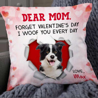 Personalized Dog Valentine Dog Mom Photo Pillow JR61 85O57 thumb 1