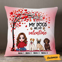 Personalized Dog Valentine Pillow JR67 26O57 thumb 1