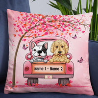 Personalized Dog Valentine Pillow JR62 85O57 thumb 1