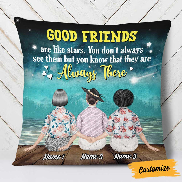 Personalized Old Friends Pillow JR68 26O57 1
