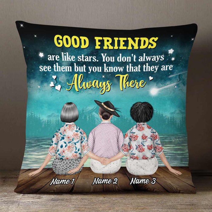 Personalized Old Friends Pillow JR68 26O57 1