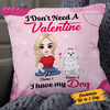 Personalized Dog Valentine Mom Pillow JR612 24O24 1