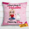 Personalized Dog Valentine Mom Pillow JR612 24O24 1