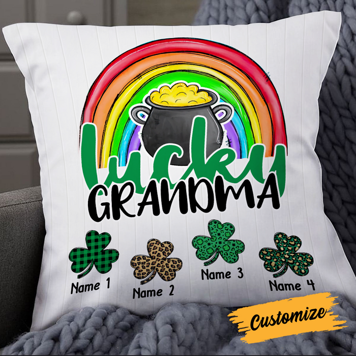 Personalized Patrick's Day Mom Grandma Pillow JR64 85O24 1