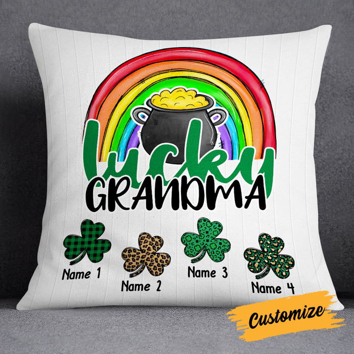 Personalized Patrick's Day Mom Grandma Pillow JR64 85O24 1