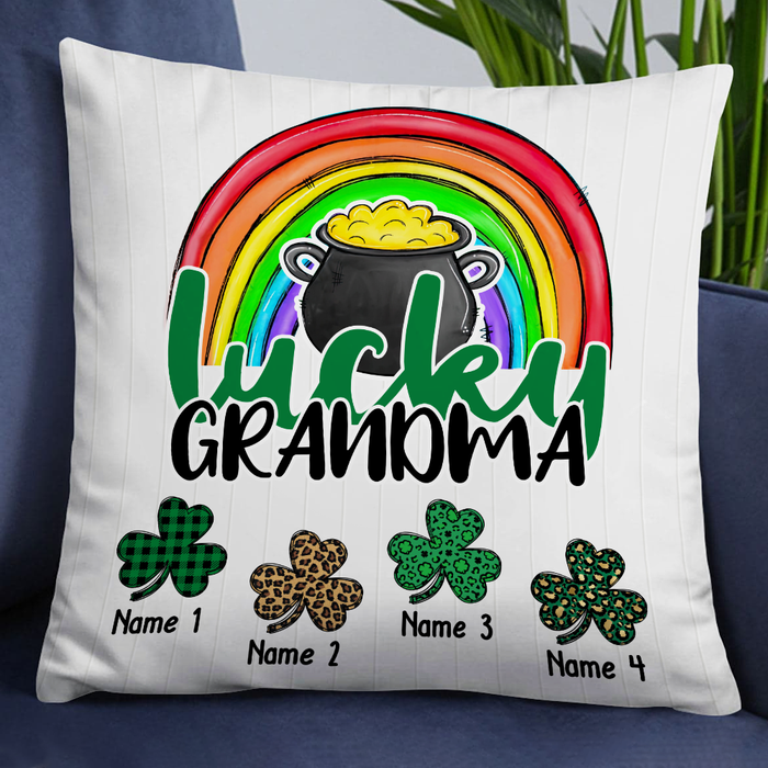 Personalized Patrick's Day Mom Grandma Pillow JR64 85O24 1