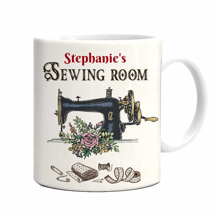 Personalized Sewing Room Rules Mug DB149 81O47 1