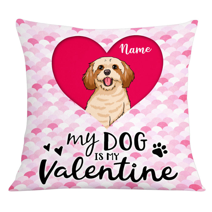 Personalized Dog Valentine Pillow JR71 23O53 1
