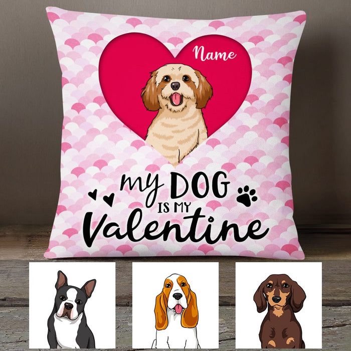 Personalized Dog Valentine Pillow JR71 23O53 1