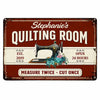 Personalized Indoor Decor Quilting Room Metal Sign JR66 81O47 1