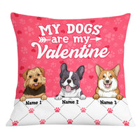 Personalized Dog Valentine Pillow JR75 23O53 thumb 1