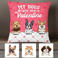 Personalized Dog Valentine Pillow JR75 23O53 thumb 1