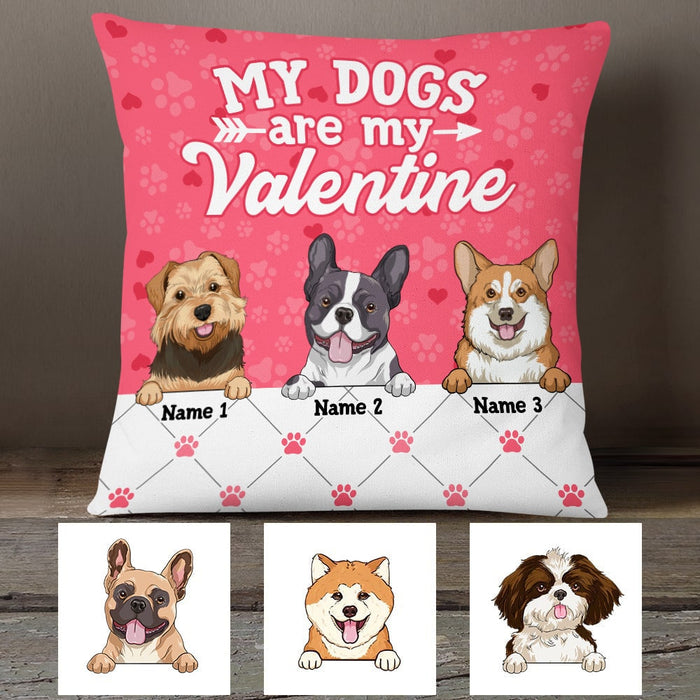 Personalized Dog Valentine Pillow JR75 23O53 1