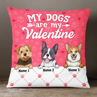 Personalized Dog Valentine Pillow JR75 23O53 thumb 1