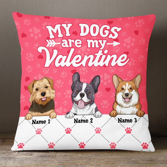 Personalized Dog Valentine Pillow JR75 23O53 1