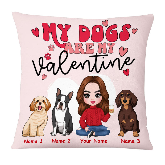 Personalized Dog Valentine Pillow JR72 30O53 1
