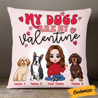 Personalized Dog Valentine Pillow JR72 30O53 thumb 1