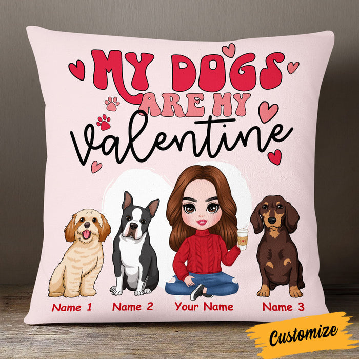 Personalized Dog Valentine Pillow JR72 30O53 1