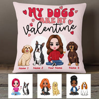 Personalized Dog Valentine Pillow JR72 30O53 thumb 1