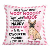 Personalized Dog Valentine Pillow JR74 30O34 thumb 1