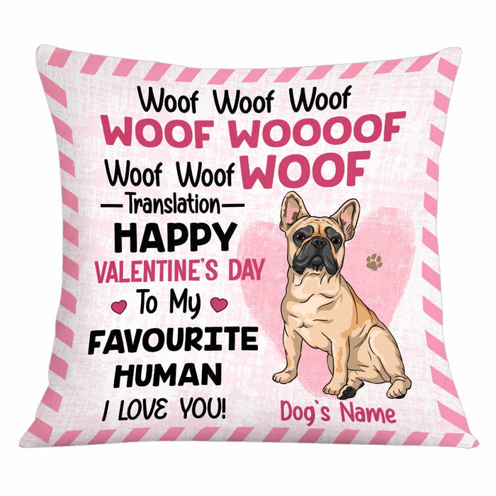 Personalized Dog Valentine Pillow JR74 30O34 1
