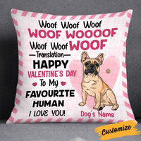 Personalized Dog Valentine Pillow JR74 30O34 thumb 1