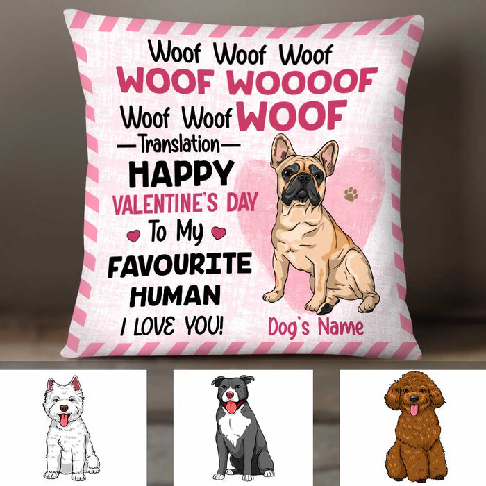 Personalized Dog Valentine Pillow JR74 30O34 1