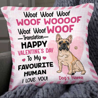 Personalized Dog Valentine Pillow JR74 30O34 thumb 1