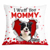 Personalized Photo Dog Valentine Heart Pillow JR72 95O34 1