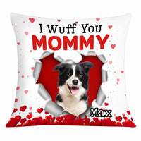 Personalized Photo Dog Valentine Heart Pillow JR72 95O34 thumb 1