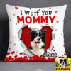 Personalized Photo Dog Valentine Heart Pillow JR72 95O34 1