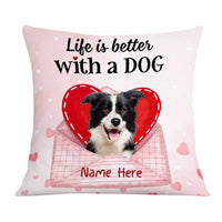 Personalized Dog Valentine Pillow JR76 23O58 thumb 1