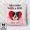 Personalized Dog Valentine Pillow JR76 23O58 1