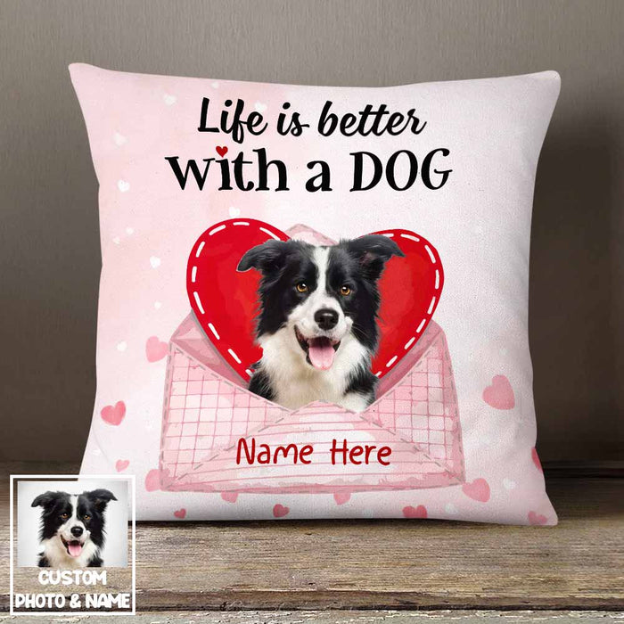 Personalized Dog Valentine Pillow JR76 23O58 1