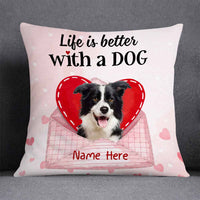 Personalized Dog Valentine Pillow JR76 23O58 thumb 1