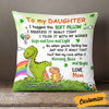 Personalized Dinosaur Patrick's Day Daughter Pillow JR74 95O58 1