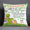 Personalized Dinosaur Patrick's Day Daughter Pillow JR74 95O58 1