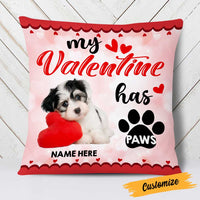 Personalized Dog Valentine Photo Pillow JR74 26O23 thumb 1