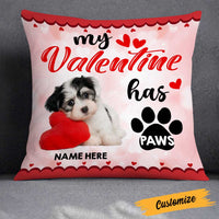 Personalized Dog Valentine Photo Pillow JR74 26O23 thumb 1