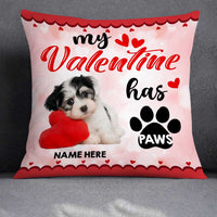 Personalized Dog Valentine Photo Pillow JR74 26O23 thumb 1