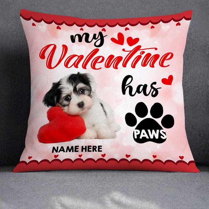 Personalized Dog Valentine Photo Pillow JR74 26O23 1