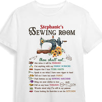 Personalized Sewing Room Rules T Shirt DB149 81O47 thumb 1