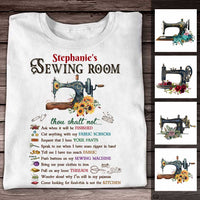 Personalized Sewing Room Rules T Shirt DB149 81O47 thumb 1