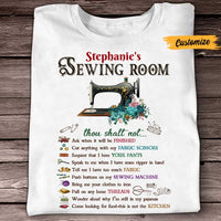 Personalized Sewing Room Rules T Shirt DB149 81O47 thumb 1