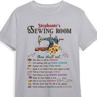 Personalized Sewing Room Rules T Shirt DB149 81O47 thumb 1