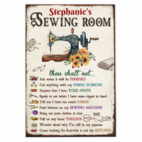 Personalized Indoor Decor Sewing Room Rules Poster JR38 81O47 thumb 1